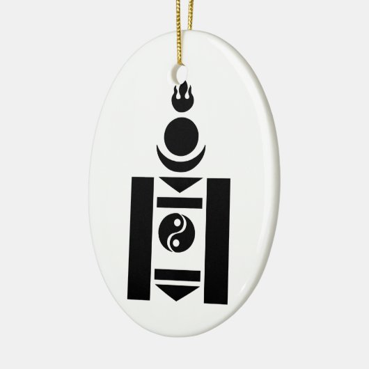 Symbool Soyombo Mongolian Keramisch Ornament (Links)