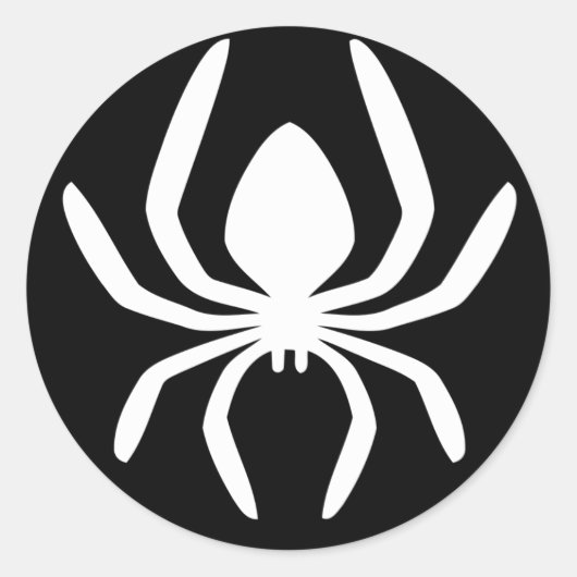 Symbool spincirkel ronde sticker (Voorkant)