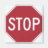 Symbool stoppen magneet (Voorkant)