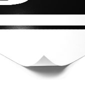 Symbool stoppen - zwart op wit foto afdruk (Hoek)