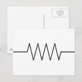 Symbool tegen weerstand briefkaart (Voorkant / Achterkant)