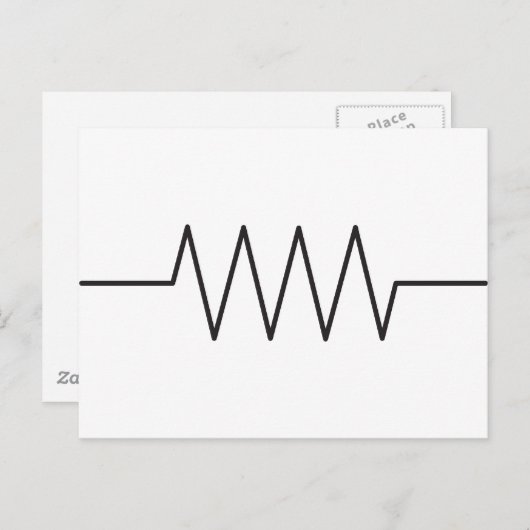 Symbool tegen weerstand briefkaart (Voorkant / Achterkant)