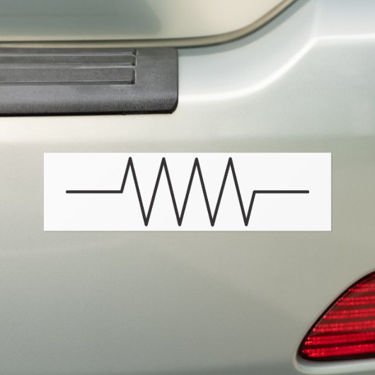 Symbool tegen weerstand bumpersticker (Op auto)