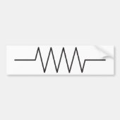 Symbool tegen weerstand bumpersticker (Voorkant)