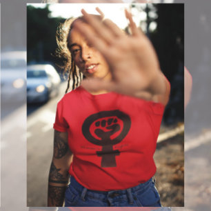 Symbool tekst vrouwenrechten t-shirt