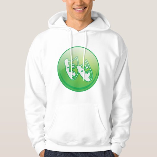 Symbool theatermasker hoodie (Voorkant)