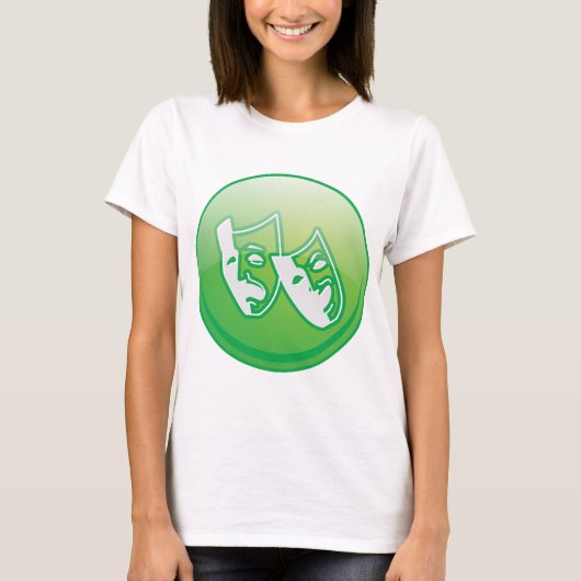 Symbool theatermasker t-shirt (Voorkant)