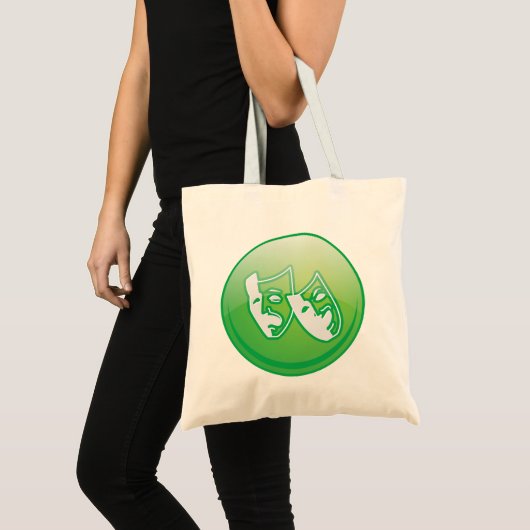 Symbool theatermasker tote bag (Voorkant (product))