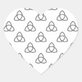 Symbool Triquetra Vesica Hart Sticker (Voorkant)