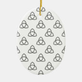 Symbool Triquetra Vesica Keramisch Ornament (Voorkant)