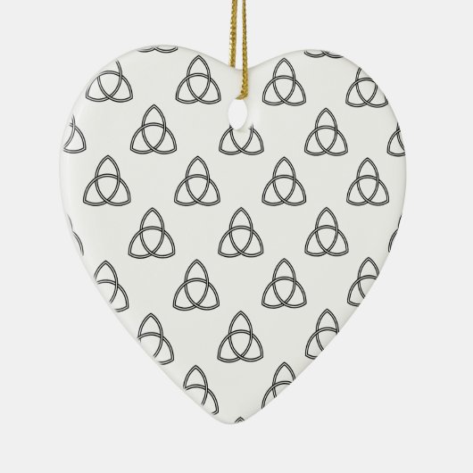 Symbool Triquetra Vesica Keramisch Ornament (Rechts)