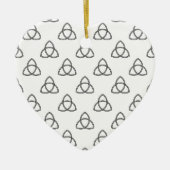 Symbool Triquetra Vesica Keramisch Ornament (Voorkant)