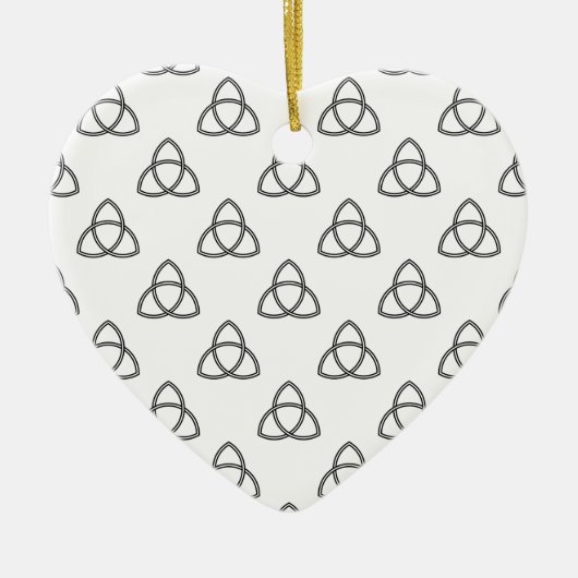 Symbool Triquetra Vesica Keramisch Ornament (Voorkant)
