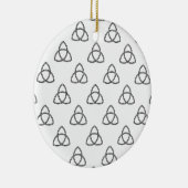 Symbool Triquetra Vesica Keramisch Ornament (Rechts)