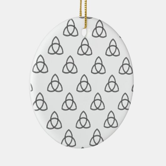 Symbool Triquetra Vesica Keramisch Ornament (Rechts)