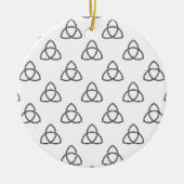 Symbool Triquetra Vesica Keramisch Ornament (Voorkant)