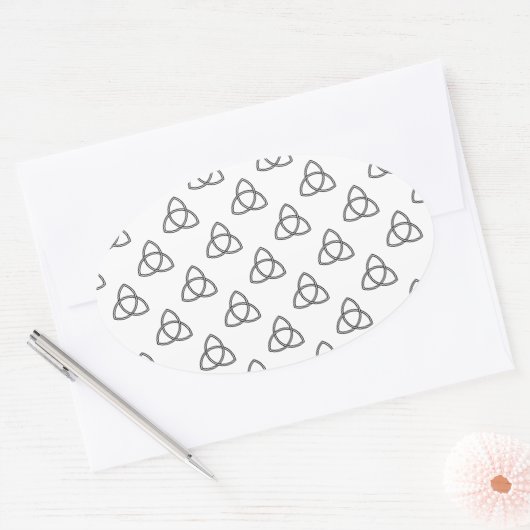 Symbool Triquetra Vesica Ovale Sticker (Envelop)