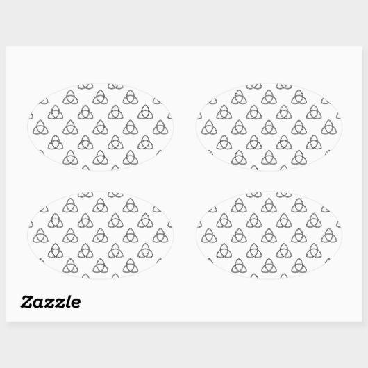 Symbool Triquetra Vesica Ovale Sticker (Vel)