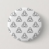 Symbool Triquetra Vesica Ronde Button 5,7 Cm (Voorkant)