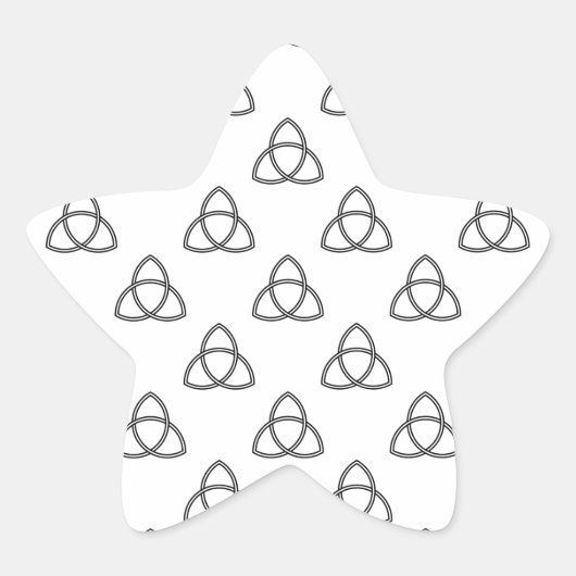 Symbool Triquetra Vesica Ster Sticker (Voorkant)