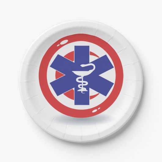 Symbool Tunesië Papieren Bordje (Voorkant)