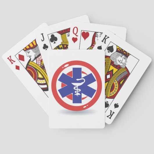 Symbool Tunesië Pokerkaarten (Achterkant)