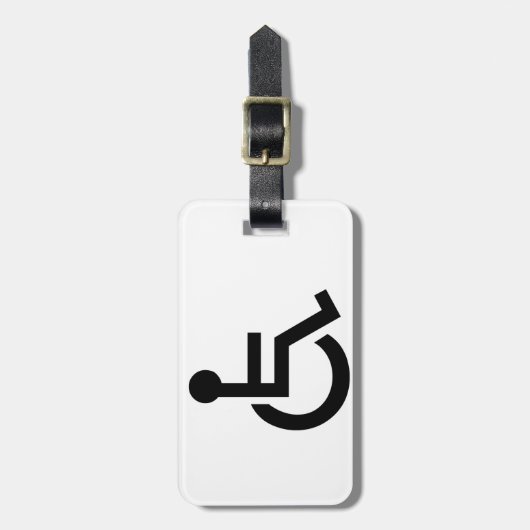 Symbool uitgeschakeld bagagelabel (Voorkant verticaal)