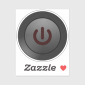 Symbool Uitschakelen Sticker (Vel)