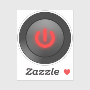 Symbool Uitschakelen Sticker