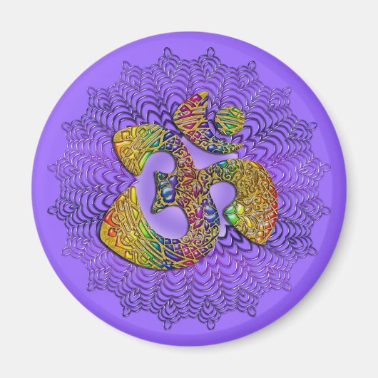 Symbool Universal OM/AUM — Ornament Magneet (Voorkant)