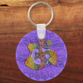 Symbool Universal OM/AUM — Ornament Sleutelhanger (Voorkant)