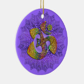 Symbool Universal OM / AUM - sierlijk Keramisch Ornament (Rechts)