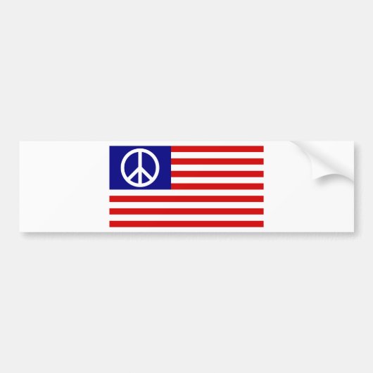 Symbool US Stars & Stripes American Flag Bumpersticker (Voorkant)