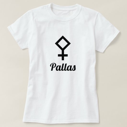 ⚴ Symbool van asteroide Pallas T-shirt (Design voorkant)