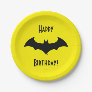 Symbool van Batman het Eenvoudige Logo van het Papieren Bordje