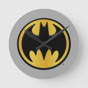 Symbool   van Batman Klassiek Rond Logo Ronde Klok