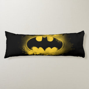 Symbool   van Batman Zwart en Geel Logo Lichaamskussen