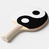  Symbool van Black Yin Yang Tafeltennisbatje (Voorkant Gekanteld)