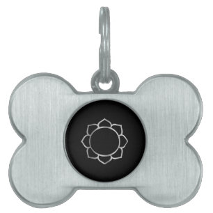 Symbool van boeddhisme - Lotus flower Huisdieren Naamplaatje
