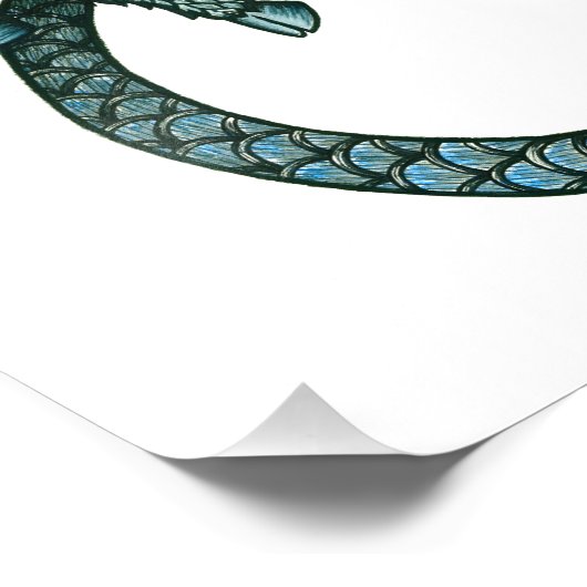 Symbool van Capricorn Foto Afdruk (Hoek)