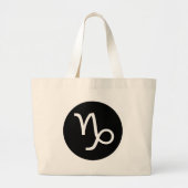 Symbool van Capricorn Grote Tote Bag (Voorkant)