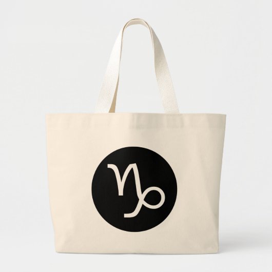 Symbool van Capricorn Grote Tote Bag (Voorkant)