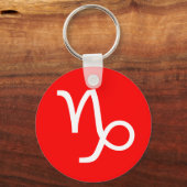 Symbool van Capricorn Sleutelhanger (Voorkant)