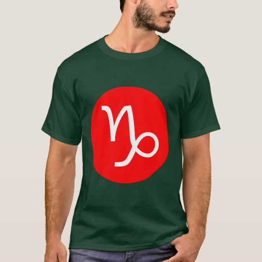 Symbool van Capricorn T-shirt (Voorkant)