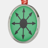 Symbool van Chaos Metalen Ornament (Links)
