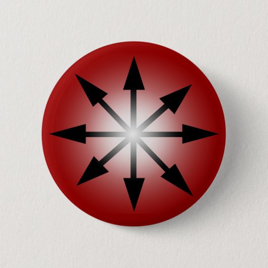 Symbool van Chaos Ronde Button 5,7 Cm (Voorkant)