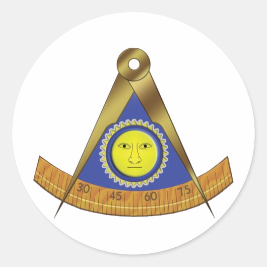 SYMBOOL VAN DE AFGELOPEN MASTER RONDE STICKER (Voorkant)
