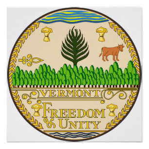 Symbool van de Amerikaanse staat Vermont Perfect Poster