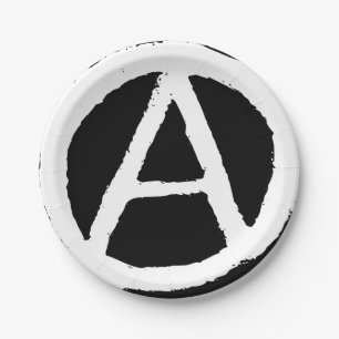 Symbool van de Anarchie Papieren Bordje