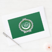 Symbool van de Arabische Liga: islamistische mosli Rechthoekige Sticker (Envelop)